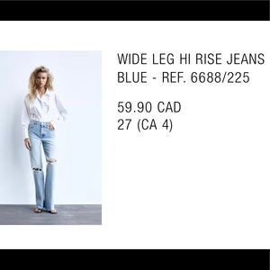 HI-RISE WIDE-LEG JEANS TRF | ZARA Azerbaijan